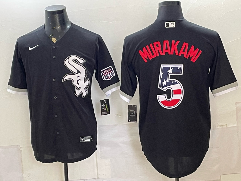 Men Chicago White Sox #5 Murakami black Nike MLB 2026 jersey 0716002